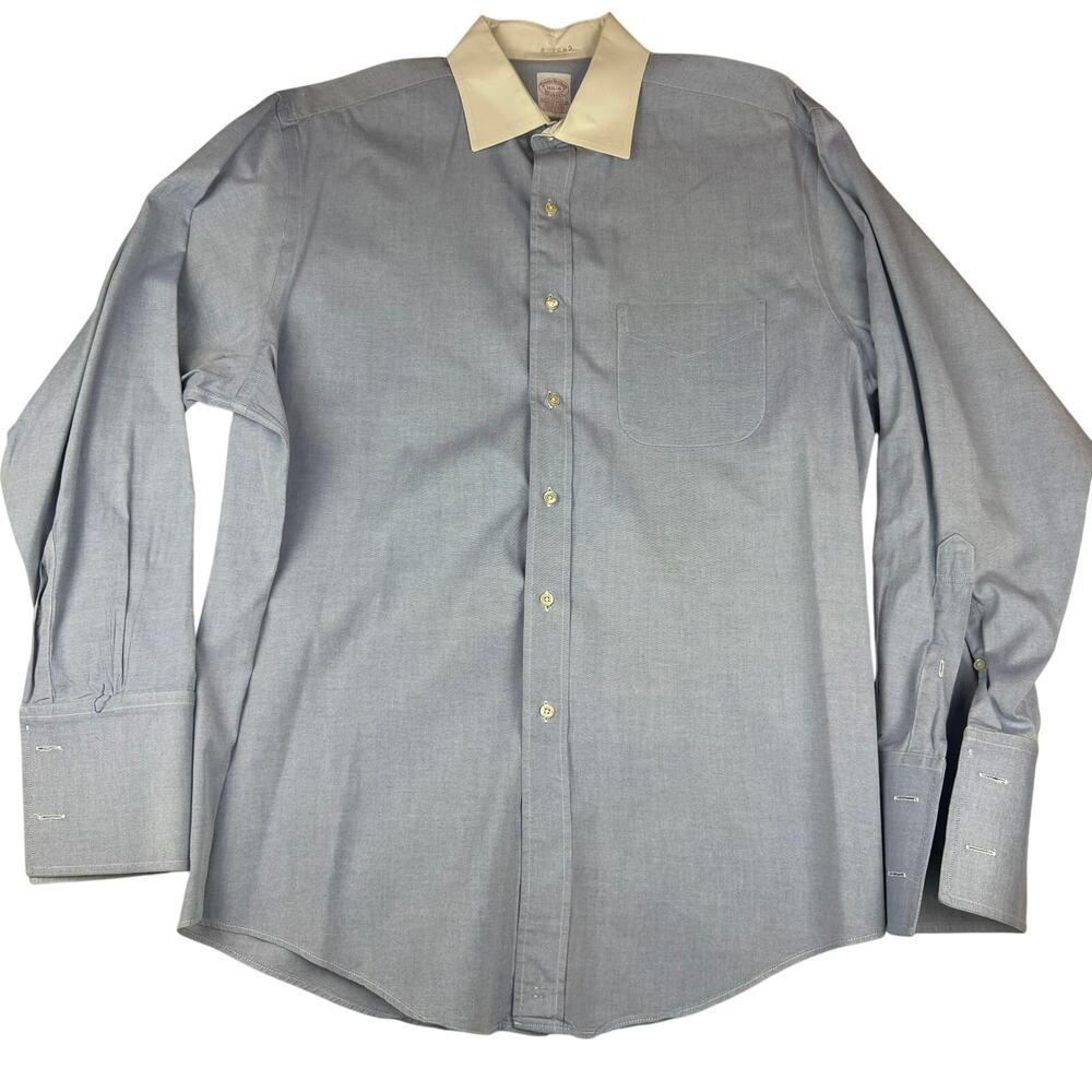 Vintage Brooks Brothers Makers Men's Dress Shirt Size 16.5 34